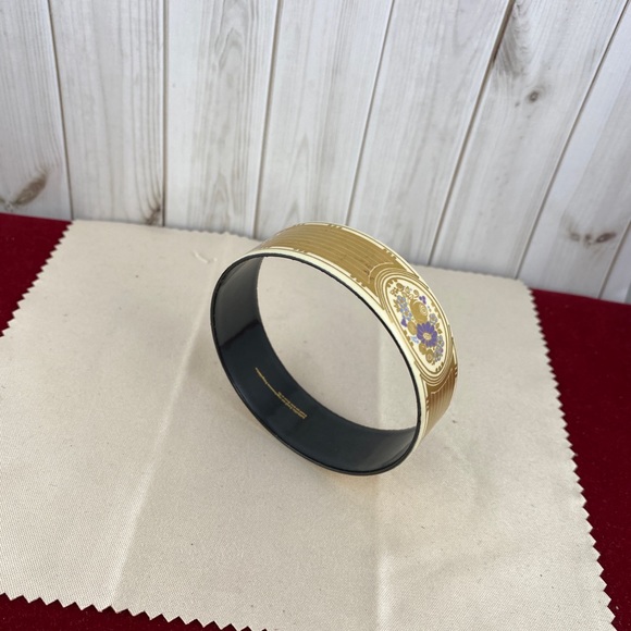 Vintage Michaela Frey Designer Bangle Bracelet is inspired by Art Nouveau Design - Picture 4 of 10